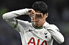 Son Heung-min of Tottenham Hotspur celebrates after scoring Spurs' fourth goal in a Premier League match against Leicester City at Tottenham Hotspur Stadium in London on Saturday.  [EPA/YONHAP]