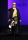 Elton Ilirjani walks the runway during the MMAM show at Seoul Fashion Week 2023 Fall/Winter on March 15 in Seoul. [JUSTIN SHIN/GETTY IMAGES]
