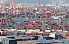 Containers at a port in the southeastern city of Busan on Dec. 31, 2024 [YONHAP]