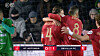 Sevilla players celebrate after Serigo Ramos's penalty during a Copa del Rey match against Atletico Astorga on Wednesday. [ONE FOOTBALL]