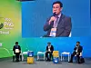 Bae Jae-hoon, HMM CEO, speaks during a session of the Green Future Week at the Dongdaemun Design Plaza in central Seoul on Wednesday. [HMM]
