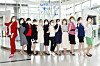 Samsung Life Insurance's insurance agents pose for a photo at the company's Yeongdeungpo Star branch in western Seoul. Of 50 insurance agents in the branch, 45 are foreigners of various nationalities, including people from Russia, Mongolia and Uzbekistan. [SAMSUNG LIFE INSURANCE]