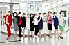 Samsung Life Insurance's insurance agents pose for a photo at the company's Yeongdeungpo Star branch in western Seoul. Of 50 insurance agents in the branch, 45 are foreigners of various nationalities, including people from Russia, Mongolia and Uzbekistan. [SAMSUNG LIFE INSURANCE]
