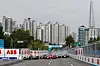 Antonio Felix da Costa of DS Techeetah leads the start of the race at the Hana Bank Seoul E-Prix in Jamsil, southern Seoul on Sunday. [FIA]