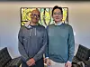 Microsoft CEO Satya Nadella, left, and Lee Jae-yong, Samsung Electronics executive chairman, during Lee's visit to the U.S. company's headquarters in Washington, in November 2021. [SAMSUNG ELECTRONICS]