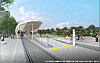 A rendering of a Wirye Line tram stop [SEOUL METROPOLITAN GOVERNMENT]