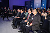 Choo Kyung-ho, Minister of Finance, first from the right, waits for President Yoon Suk Yeol's speech at the World Economic Forun in Davos, Switzerland, on Thursday. [YONHAP]