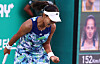 Korea's Back Da-yeon celebrates after defeating Latvia's Jelena Ostapenko in a round-of-32 match in the singles tournament at the 2023 Hana Bank Korea Open in Seoul on Tuesday. [NEWS1]