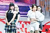 Girl group Baby DONT Cry performs lead track “F Girl” during a showcase for the release of its first single, “F Girl,” at Blue Square in central Seoul on June 23. [DANIELA GONZALEZ PEREZ]