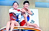Yeo Seo-jeong, left, and Yang Hak-seon pose for a photo at the Jincheon National Training Center in North Chungcheong on July 10, 2019. [Joongang Ilbo]