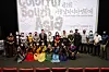 Members of the Bangladesh Cultural Association in Korea, Korean Film Council, Swami Vivekananda Cultural Centre of India and students from Hankuk Univerisity of Foreign Studies celebrate the opening of the Second South Asian Film Festival at the KT&G Sangsangmadang theater in western Seoul last Friday. The festival showed movies from India, Bangladesh, Nepal, Sri Lanka, Afghanistan and Bhutan through the weekend.[BANGLADESH CULTURAL ASSOCIATION IN KOREA]