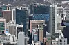 This picture shows central Seoul's business cluster seen from Mount Namsan. [YONHAP]