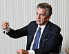 Stephen Dunbar-Johnson, international president of The New York Times Company, sits for an interview with the Korea JoongAng Daily at the Millennium Hilton Seoul in central Seoul Wednesday. [PARK SANG-MOON]
