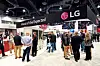 Visitors crowd LG Electronics’ booth at the AHR Expo in Las Vegas. The AHR Expo is the biggest air conditioning, heating and refrigerating exhibition in North America. The Korean company is introducing its lineup of commercial and residential heating, ventilation and air conditioning solutions including Variable Refrigerant Flow (VRF) technology. [LG ELECTRONICS]
