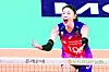 Kim Yeon-koung of the Incheon Heungkuk Life Pink Spiders celebrates after scoring against the Pepper Savings Bank AI Peppers on Oct. 25, 2022. [NEWS1]