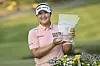 Ryu Hae-ran poses with the LPGA Walmart NW Arkansas Championship trophy after winning the event at Pinnacle Country Club in Rogers, Arkansas on Sunday. [AP/YONHAP]