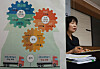 A Statistics Korea official briefs on Korea's monthly industrial output report at the government complex in Sejong on Friday. [YONHAP]