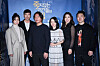 From left, actors Seo Young-hee and Kim Sung-oh, director Shin Jung-won, actors Lee Jung-hyun, Lee Mi-do and Yang Dong-geun pose for a photo at a press event for the upcoming comic thriller film 'Night of the Undead' held at CGV Yongsan branch in central Seoul on Tuesday. [THE CONTENTS ON]