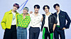 Astro members, excluding MJ who enlisted in the military for his mandatory service earlier this year, pose for cameras during a press event for its third full-length album ″Drive to the Starry Road″ (2022) in May. [FANTAGIO]