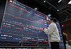 The price of Bitcoin is displayed on a screen at the Upbit Lounge in Gangnam District, southern Seoul, on Nov. 21, 2024. [NEWS1]