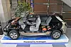 Hyundai Motor's hydrogen-powered Nexo on display. [HYUNDAI MOTOR]