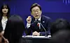 President Lee Jae-myung speaks about eradicating unfair trading practices at a meeting with Korea Exchange (KRX) representatives at KRX offices in Yeouido, western Seoul, on June 11. [JOINT PRESS CORPS]