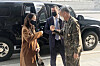 U.S. Director of National Intelligence Avril Haines, left, bumps fists with Maj. Gen. Lee Young-choul, head of the Defense Intelligence Agency, at the agency’s headquarters in Yongsan District, central Seoul, Thursday afternoon. [YONHAP]