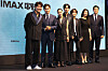 From left, actors Song Kang-ho, Lee Byung-hun, Jeon Do-yeon, Kim Nam-gil,Yim Si-wan, Kim So-jin and Park Hae-jun pose for phots during the press conference for the upcoming air disaster film 'Emergency Declaration' at the Westin Josun Seoul at Jongno District, central Seoul, on Monday. [YONHAP]