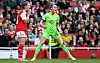 Wolfsburg's Jill Roord celebrates after scoring during a UEFA Women's Champions League semifinal against Arsenal at the Emirates Stadium in London on May 1. [EPA/YONHAP]