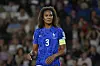 France's Wendie Renard reacts during a Women's Euros 2022 semifinal against Germany at MK Stadium in Milton Keynes, England on July 27, 2022. [AP/YONHAP]