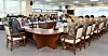 Defense Minister Kim Seon-ho, far left, holds a meeting on Thursday with leaders from key military branches to discuss preventive measures to avoid accidents in boot camps. [YONHAP]