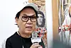 Singer Cho Young-nam at his exhibition “Art, Heart, Hwatu and Cho Young-nam” at Pica Project in Gangnam district, southern Seoul. [NEWS1]