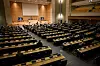Delegates attend a United Nations Human Rights Council session in Geneva, Switzerland, on June 15 after the new coronavirus outbreak. [REUTERS/YONHAP]