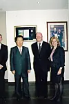 In 2007, EU Ambassador to Korea Maria Castillo-Fernandez, then the deputy head of the EU Delegation to the Republic of Korea, stands with the former EU Ambassador Bria McDonald and the late President Kim Dae-jung. [EU DELEGATION IN SEOUL]