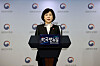 Jeon Hyun-heui, chairperson of the Anti-Corruption and Civil Rights Commission, announces the results of this year’s Integrity Assessment Wednesday at a briefing in Seoul. [YONHAP]