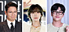 From left: Entertainer Jang Sung-kyu, singer Kim Jin-woo and rapper DinDin [YONHAP, NEWS1, SCREEN CAPTURE]