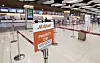 A Jeju Air check-in counter remains empty on Dec. 31, two days after the airplane crash that killed 179 people at Muan International Airport in South Jeolla. [NEWS1]