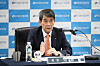 Korea Development Bank Chairman Lee Dong-gull speaks during an online press briefing held Tuesday. [KOREA DEVELOPMENT BANK]