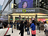 A lengthy queue forms in front of the two-story Olive Young Myeong-dong Town branch in central Seoul on Wednesday morning. Most of the people waiting were foreigners, gathered 10 minutes before the 10 a.m. opening time. The branch reopened Wednesday following a two-month renovation. [SEO JI-EUN]