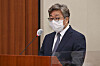 Chae Hee-bong, president of Korea Gas Corporation, attends a National Assembly hearing on Oct. 20, 2020. The Board of Audit and Inspection recently said Chae, former presidential secretary for industrial policy, had pressured the Energy Ministry to shut down the Wolsong I nuclear reactor without a proper study, which he denies.  [YONHAP]