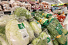 Chinese cabbage, the main ingredient for making kimchi, are displayed at an Emart branch in Yongsan District, central Seoul, on Tuesday. Korea's producer prices gained 0.4 percent on-month in September, driven by higher global oil prices, according to preliminary data from the Bank of Korea. [YONHAP]