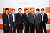 This picture taken on Nov. 28 shows BTS members at a press conference at SoFi Stadium in Los Angeles for their concerts. [BIG HIT MUSIC]