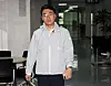 Rep. Kim Nam-kuk walks into his office at the National Assembly on Sunday. The lawmaker left the Democratic Party the same day. [YONHAP]