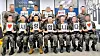 A picture of Kim Min-jae, bottom third from left, posing with army recruits at the Korea Army Training Center shared on the boot camp's website on Tuesday. [KOREA ARMY TRAINING CENTER]