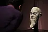 The sculpture ″Head of a Ruler″ is displayed in the second section of the exhibit ″Mesopotamia: Great Cultural Innovations, Selections from The Metropolitan Museum of Art.″ The exhibit kicked off on July 22 and runs until Jan. 28, 2024. [YONHAP]