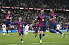 FC Barcelona celebrate duirng the Spanish Super Cup final against Real Madrid at King Abdullah Stadium in Saudi Arabia on Jan. 12. [AP/YONHAP]