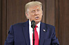 President Donald Trump speaks during a news conference on the North Portico of the White House, Monday, Sept. 7, 2020, in Washington. [AP Photo/Patrick Semansky]