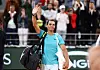 Spain's Rafael Nadal waves to the crowd as he leaves the court after losing his first-round match against Germany's Alexander Zverev on May 27, 2024. [REUTERS/YONHAP]