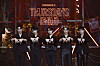 The members of Tomorrow X Together pose during Monday's showcase event for its new EP 'minisode 2: Thursday's Child.' [BIG HIT MUSIC]