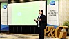 P&G Korea Vice President and General Manager Balaka Niyazee at an online press event held on Tuesday to discuss its plan for sustainable management. [P&G KOREA]